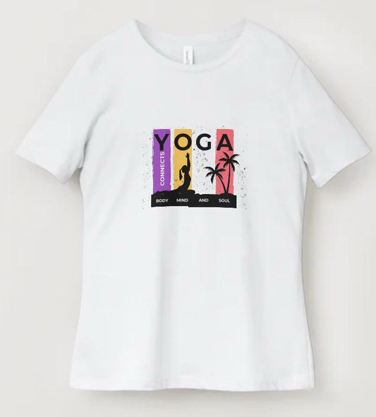 Women’s Flowy Yoga T-Shirt – Soft Cotton Blend for Movement & Mindfulness