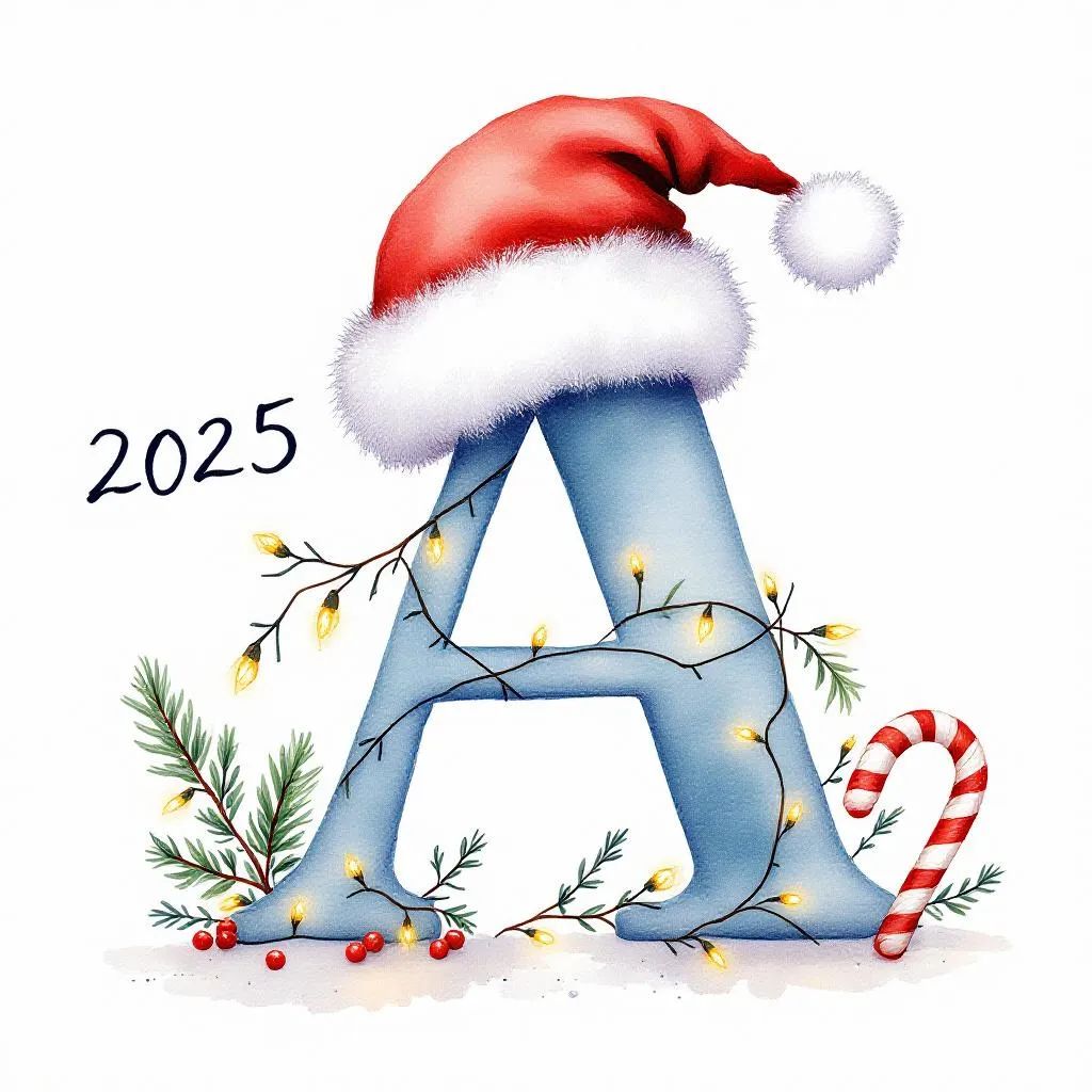 Christmas Letter A–Z T-Shirt — 2025 Limited Edition Trend- FREE  shipping (USA)