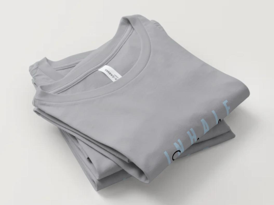 Unisex Yoga T-Shirt – Breathable Cotton Blend for Mindful Movement