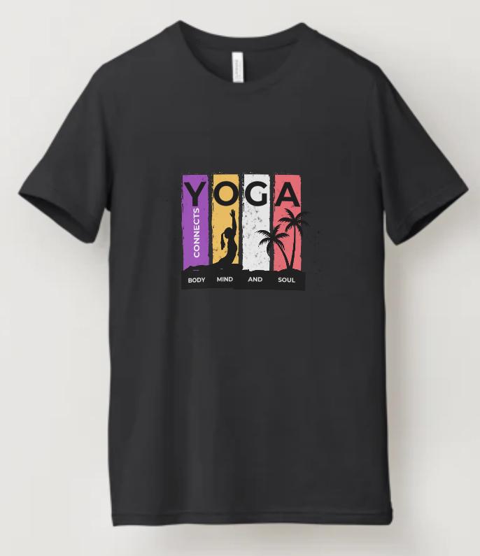 Women’s Flowy Yoga T-Shirt – Soft Cotton Blend for Movement & Mindfulness