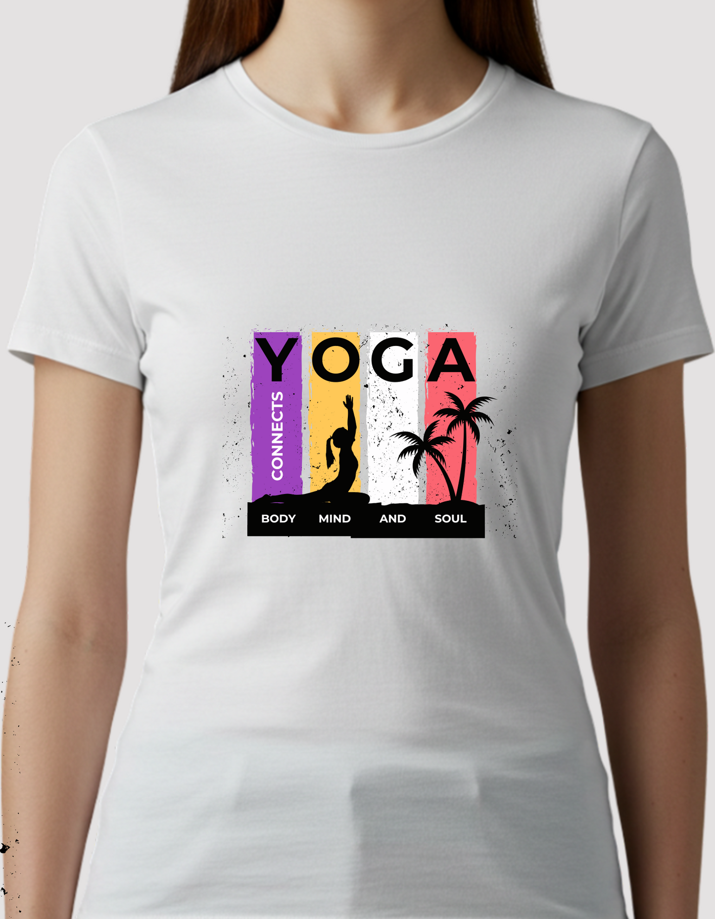 Women’s Flowy Yoga T-Shirt – Soft Cotton Blend for Movement & Mindfulness